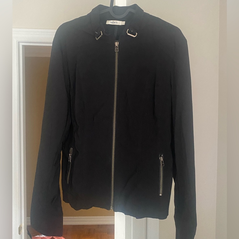 nylon moto jacket - Picture 2 of 6